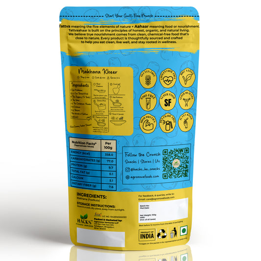 Tattva Aahaar by Hacks™ Premium Phool Makhana 150g